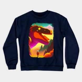 Dinosaurs and astronauts Crewneck Sweatshirt